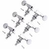 6Pcs Guitar String Tuning Pegs 3R+3L Tuner Machine Heads 1:14 Ratio Guitar Tuning Tuners Head Replacement with Screws