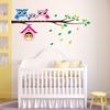 Owls Branch Wall Sticker Removable Family Vinyl Mural Bedroom Nursery Decor Decal
