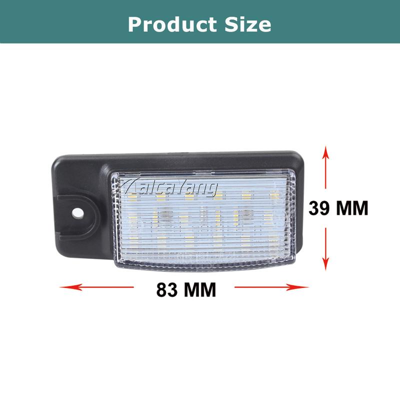 2Pcs Car LED License Number Plate Light Lamps For Nissan X-Trail T32 Murano Altima Maxima Rogue For Infiniti EX25 EX35 EX37