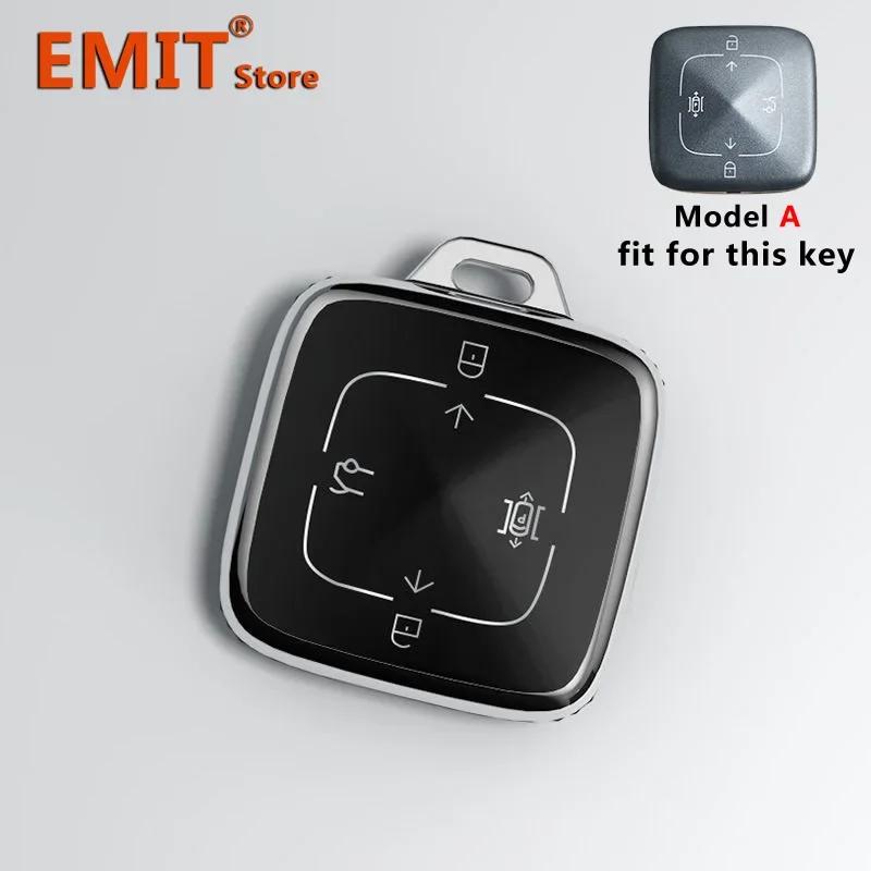 Tpu Car Key Case For Zeekr 001 009 X 007 Remote Protection Cover Bag Shell Keychain Key Ring Holder Fob Accessories