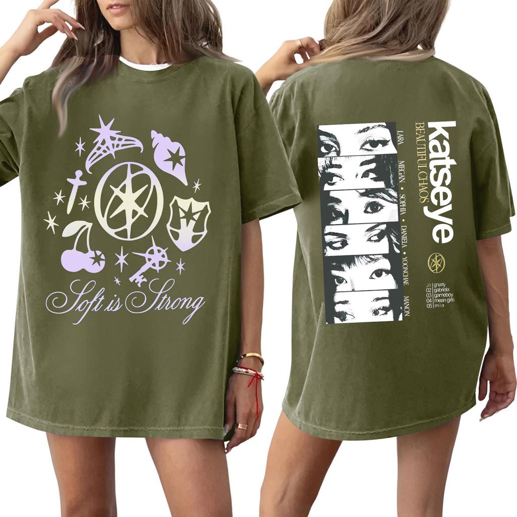 Women's Round Neck Printed Short-sleeved T-shirt Top