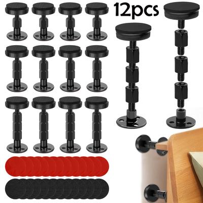 12pcs Adjustable Threaded Bed Frame Anti-Shake Tool Headboard Stoppers, Bedside Anti Shake Tool for Beds Cabinets Sofas for Beds