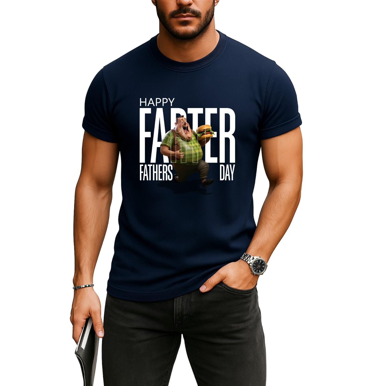 Happy Farter T-Shirt Mens Womens Tees Top, Funny Dad Shirt, Fathers Day Gift, Fathers Day Shirt S