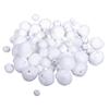 Pompons à enfiler - LS - Blanc - 4 tailles - 100 pièces - Objets décoratifs