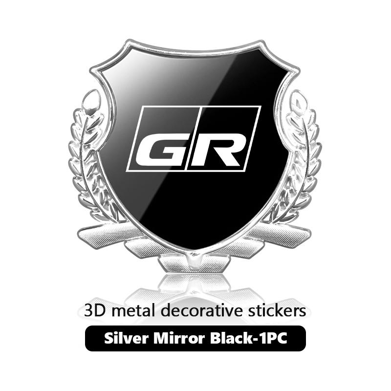 

For Toyota 3D Metal Badge Car Side Body Window Trunk Sticker Decal GRsport Yaris Corolla Rav4 CHR Auris Cruiser Highlander
