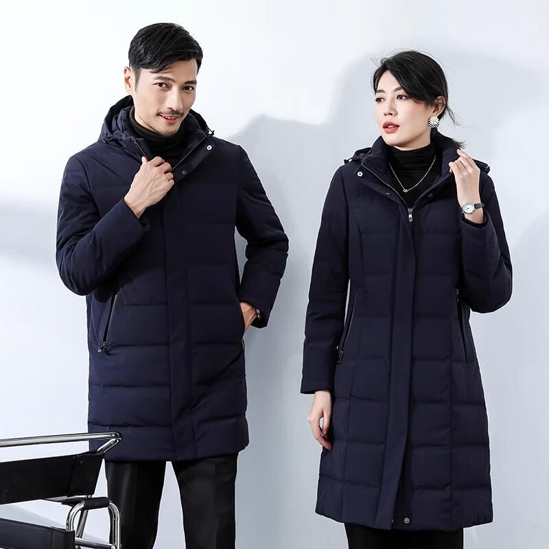 

Унисекс парка средней длины с пухом белого гуся 4XL