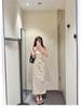 Women's French Polka Dot Slim Fit Sleeveless Midi Dress