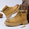 Boots Chunky Men'S Elevator Shoes  Height Increase Insole 7cm Lift  Plus Size 38-46