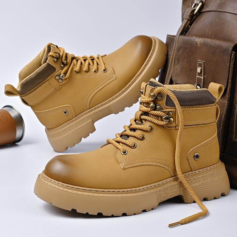 

Boots Chunky Men s Elevator Shoes Height Increase Insole 7cm Lift Plus Size 38-46 38