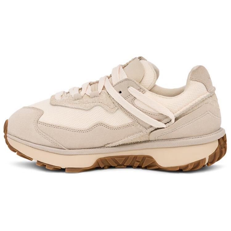 UGG Retrofi Fabric Cow Split Leather Fashion Comfortable Non-Slip Low-Top Dad Shoes Women sneaker Beige 1167491-CERA