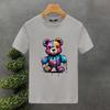 2023 New For Men's T-shirt High Quality 100% Cotton Colours Bear Printing Summer Casual Cool Loose O-Neck T-Shirt Male Tops 2yk