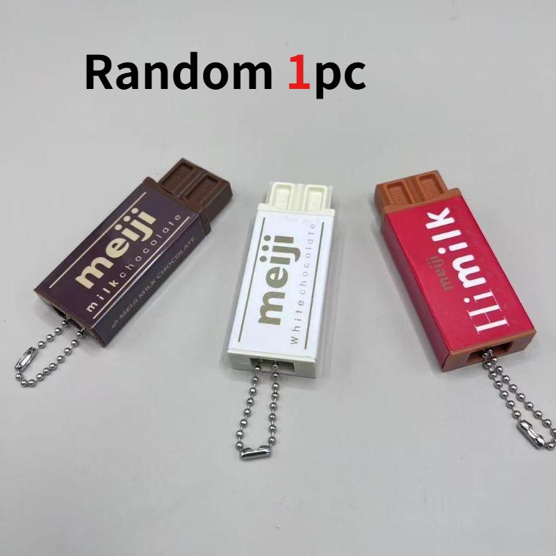 

Kids Childrens BANDAI Meiji Chocolate Snap Click Fidget Toy Keychain, Perfect for Adults Party Gift Present
