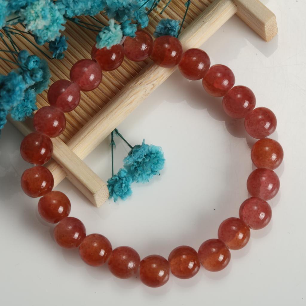 1-8Pcs Colorful Beads Beaded Bracelet Glass Beads Women's Fresh Versatile Jewelry Stretch Effected Handmade Bracelet Jewelry
