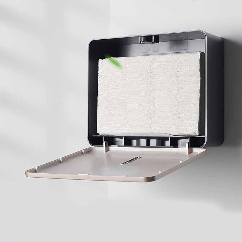 Non Punching and Hand Wiping Paper Box Wall Mounted Hotel Restroom Toilet Tissue Box Home Kitchen Toilet Paper Box
