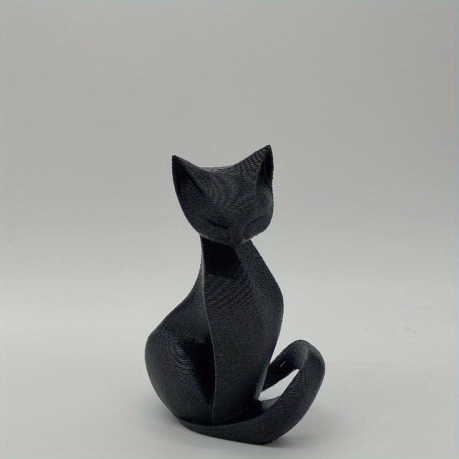 

Imperial Concubine Cat Statue, 3D Printed Ancient Court Style, Inspired by Museum Relics, Elegant Historical Home Accent чорний