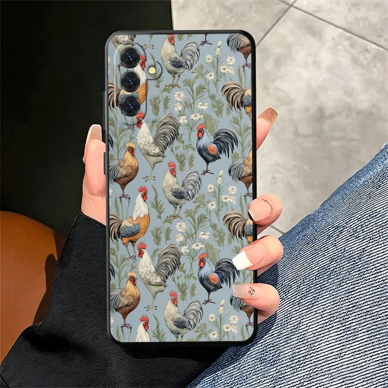 Chicken Hen Rooster Soft Phone Case for Samsung A17 A37 A57 A16 A26 A36 A56 A15 A25 A35 A55 A14 A24 A34 A54 A13 A23 A33 A53 A52
