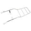 Super Cub Custom Compatible Stainless Steel Rear Carrier Extension Carrier Flat Type Compatible with Square Headlights Exterior Parts