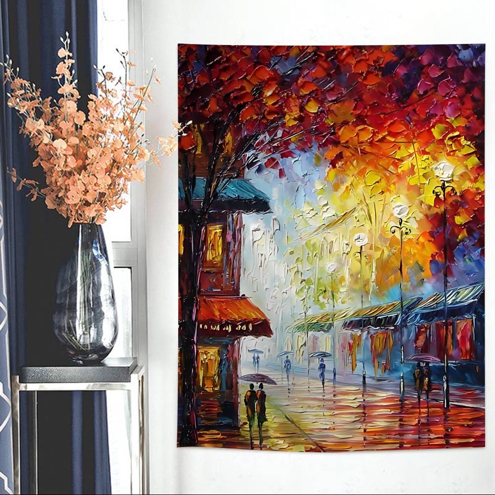 

LLeonid Oil AAfremov Painting DIY Wall Tapestry Hanging Tarot Hippie Wall Rugs Dorm Home Decor 74x94cm(29x37in)