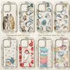 Husă Telefon Drăguță pentru Pisica M-mofusands iPhone 17 16 16e 15 14 13 12 11 Mini Pro Max X XR XSMax 7 8 Air Plus Capac Spate Transparent