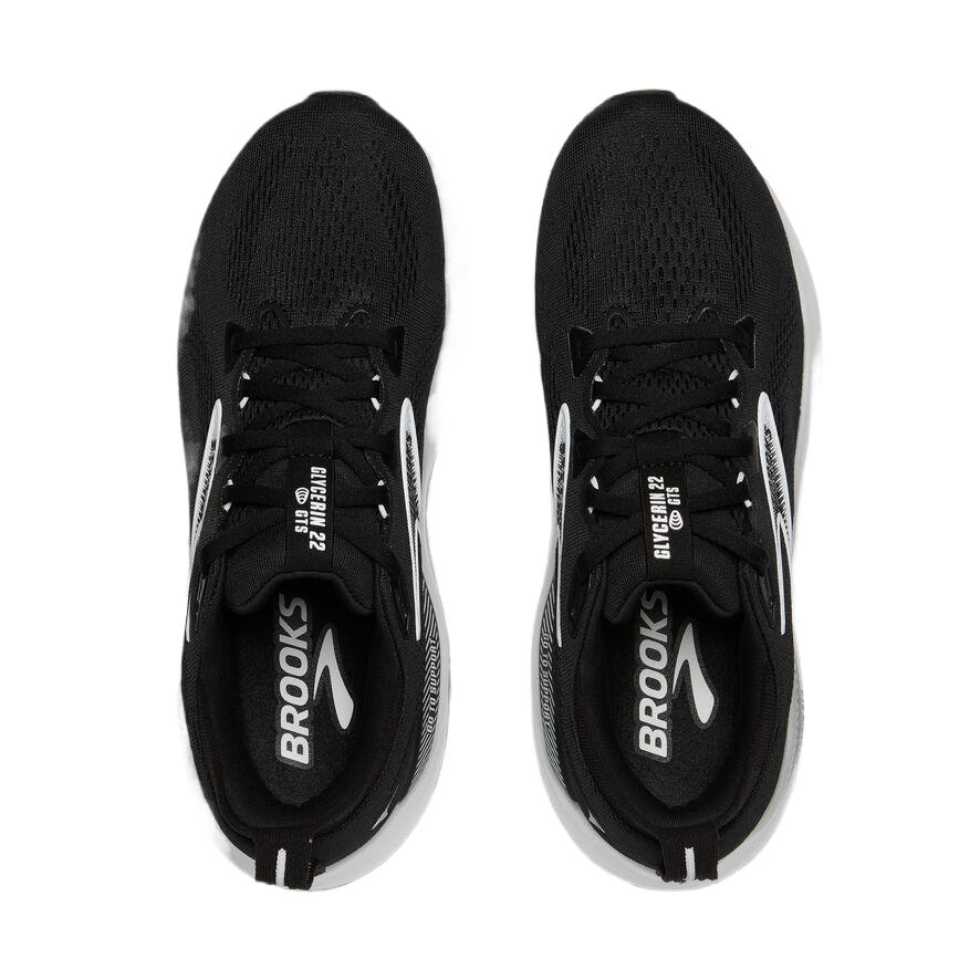 Brooks Glycerin GTS 22 Comfortable Casual Minimalist Versatile Cushioning Breathable Low-Top Running Shoes Women Sneakers Black 120435-090