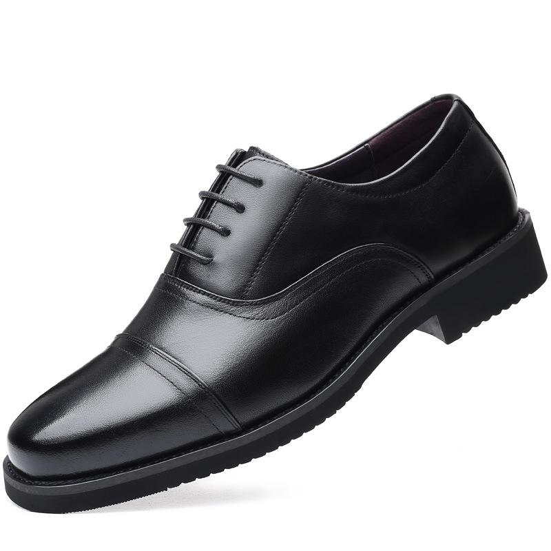 Authentic Top Layer Cowhide Classic Men's Three Joint Leather Shoes Genuine Leather Formal Business Casual Men's Shoes