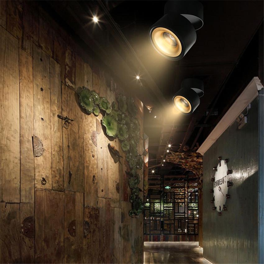 12w LED Home Lamp for Clothing Store, Modern Simple Lights, Surface Mount COB, Wall Display Spotlights,