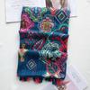 Women Summer Spain Brand Viscose Shawl Aztec Cashew Floral Tassel Scarf Wrap Pashminas Snood Bufandas Muslim Hijab 180*90cm