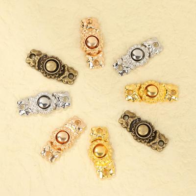 4pcs 15mm Mini Ultra-small Buttons Doll Bags Clothes Shoes Buckles Metal Belt Buckle DIY Dress Decor