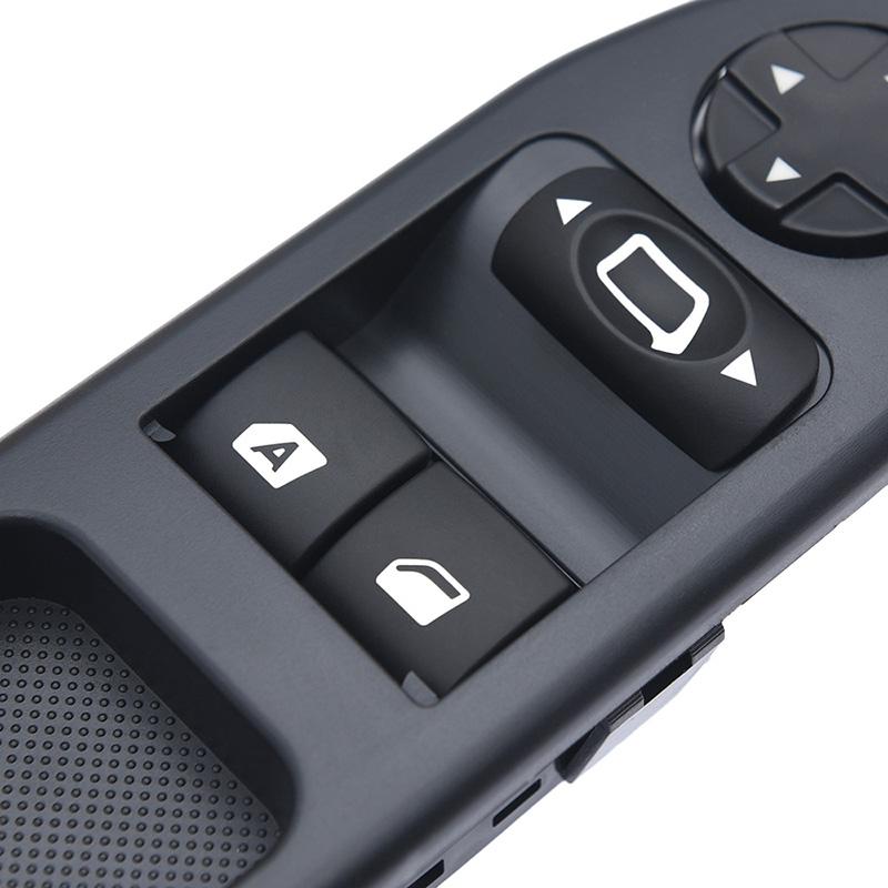 2Pcs Driver Passenger Side Electric Power Window Control Switch for Peugeot 207 2007-2015 6554QC 6490HQ