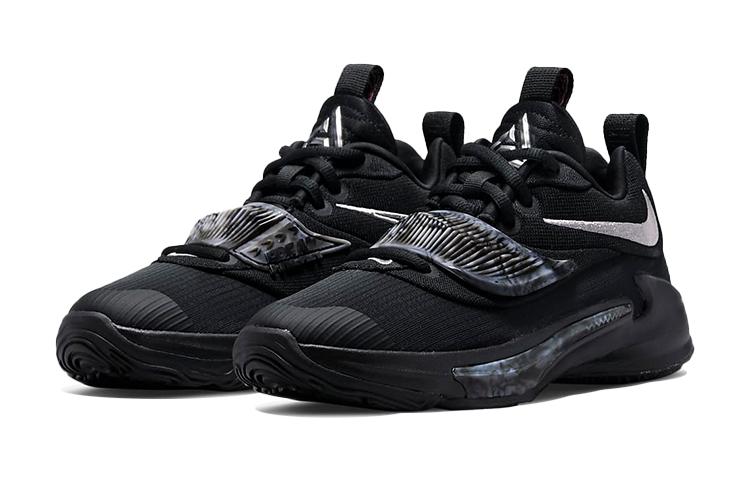Nike Zoom Freak 3 Slip Resistant Cushioning Abrasion Resistant Rebound Low top Children's Basketball Shoes Black DB4158-002