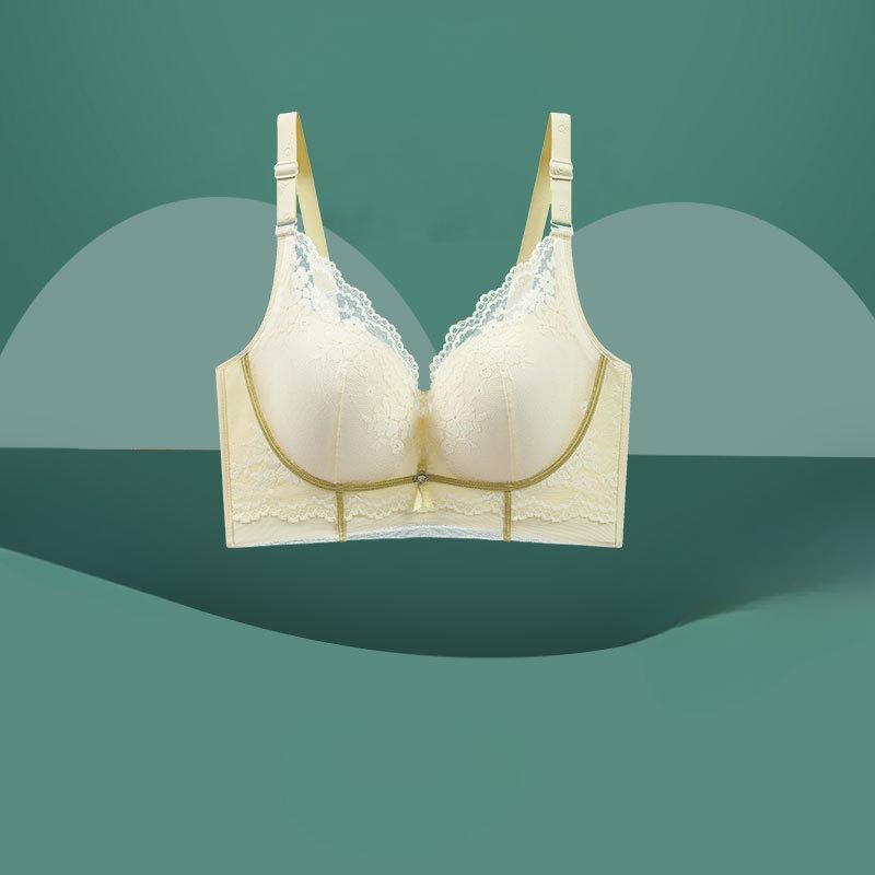 Summer Bra Women's Full Cup Bra Women's Thin Bra Summer Plus Size Gathered Bra Anti Sagging