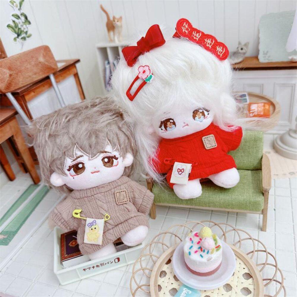 Winter Doll Sweaters New Year Red Warm Tops Clothes Accessories  10cm Cotton Doll/Idol Dolls