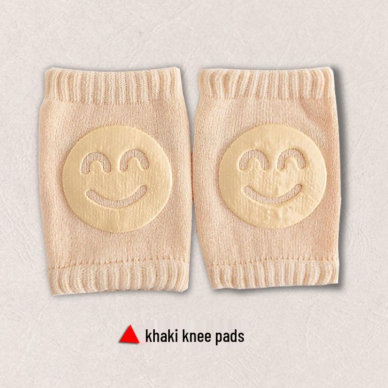 Breathable Baby Knee & Elbow Pads for Crawling & Walking - Smiley Design