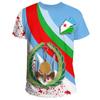 Djibouti Flag T-Shirt Men Women African Pride Graphic Tee Summer Short Sleeve Casual Gym Sports Fitness Top
