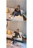 Women's Autumn Korean-Style Imitation Silk Pajamas - Long Sleeve, Two-Piece Cardigan Set for Indoor and Outdoor Wear