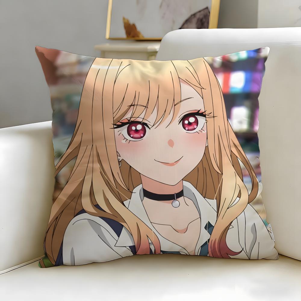 Classic Anime My Dress-Up Darling Cushion Cover Soft & Easy-Wash Pillow Case – Versatile For Couch, Bed, Travel And Office