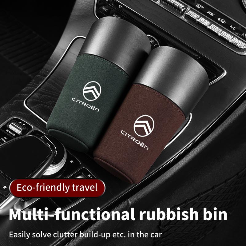 Car Rubbish Bin Trash Can Cup-shaped Bucket Storage Box For Citroen C4 C3 C5 C1 C2 VTS Berlingo Celysee Xsara Picasso Aircross