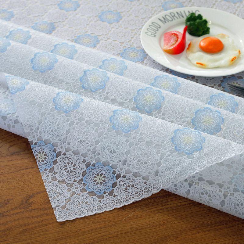 

и Маслостойкая и Термостойкая Скатерть для Кофейного Столика Нескользящая Подушка для Обеденного Стола Старомодный Квадратный Стол на Восемь Человек Квадратная Тканевая Поделка 1106 White Blue 80cm * 136cm