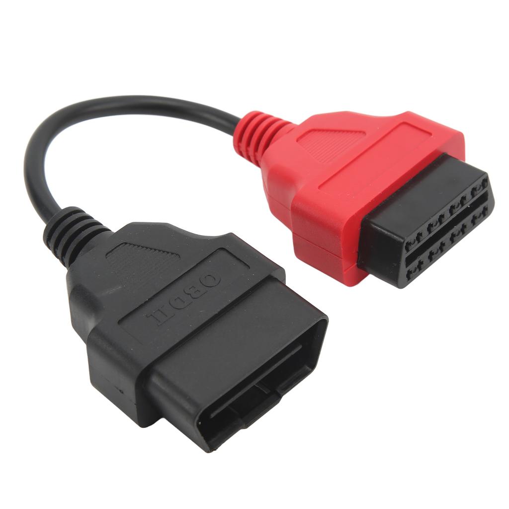 OBD2 Scanner Adaptor Cable Red SRS Diagnostic Cable Replacement for Fiat EcuScan