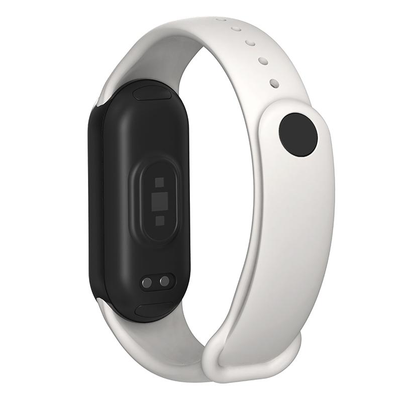 

Для Xiaomi Smart Band 9 NFC/9/8 NFC/8 Силіконовий Ремінець для Годинника Заміна Наручного Браслета Grey White