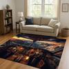 3D Spacecraft Aircraft Cockpit Dashboard Living Room Non-Slip Area Rug Carpet for Bedroom Kids Playroom Sofa,Home Decor Doormat
