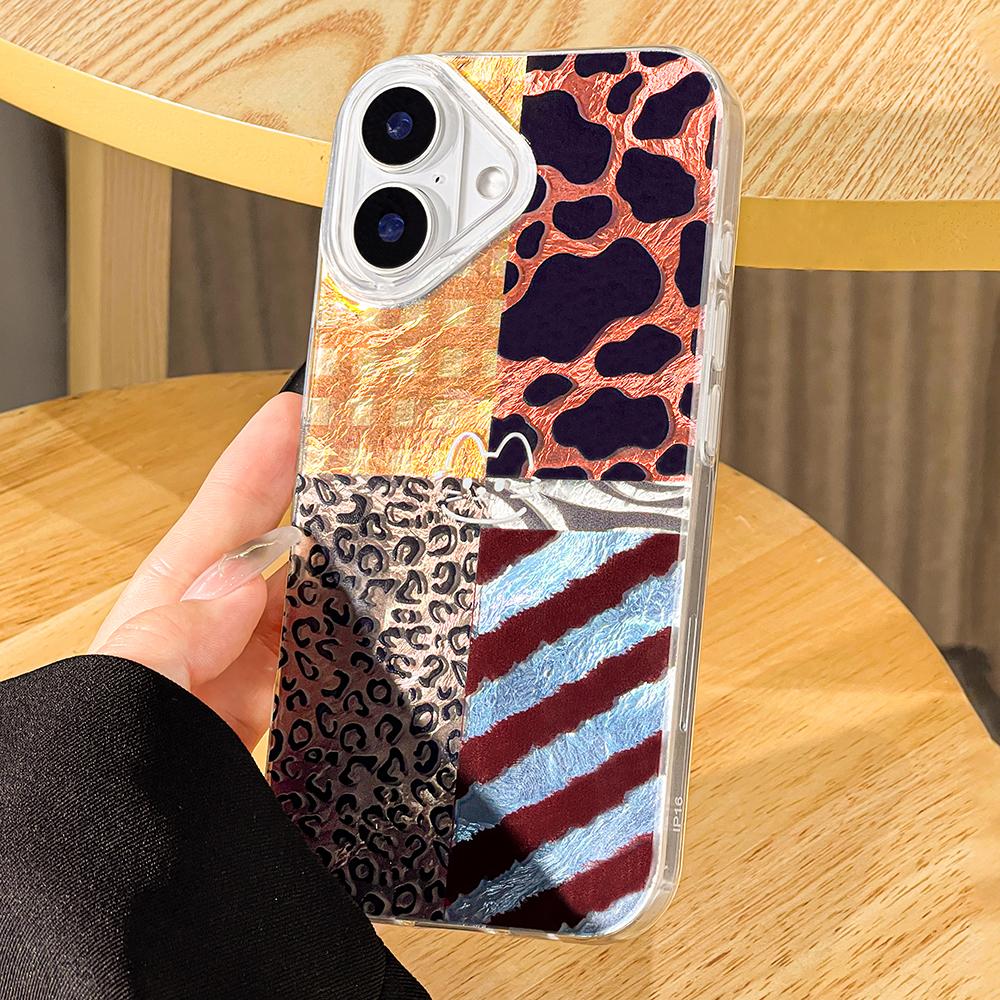Phone Case for iPhone 11 13 16 Pro Max iPhone 14 15 Pro Max 12 13 Pro Max 16 Plus  13 Pro 14 Pro Glacier Pattern High-grade Color