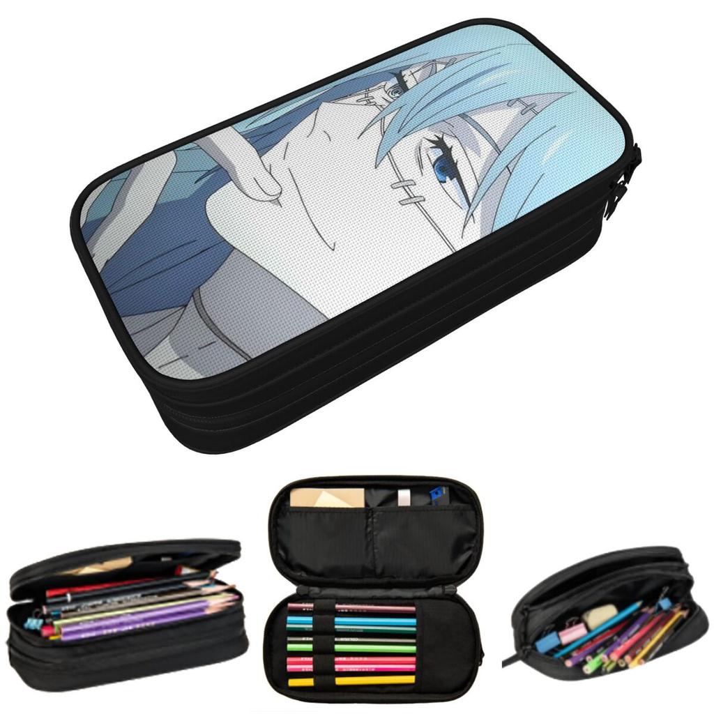 Jujutsu Kaisen Mahito Anime Pencil Case for Students School Pen Box Pencil Bag Stationery Supplies Pen Holder Bag