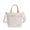 Casual Canvas Portable Bucket Bag New Go Out Solid Color Shoulder Niche Design Shoulder Small Satchel