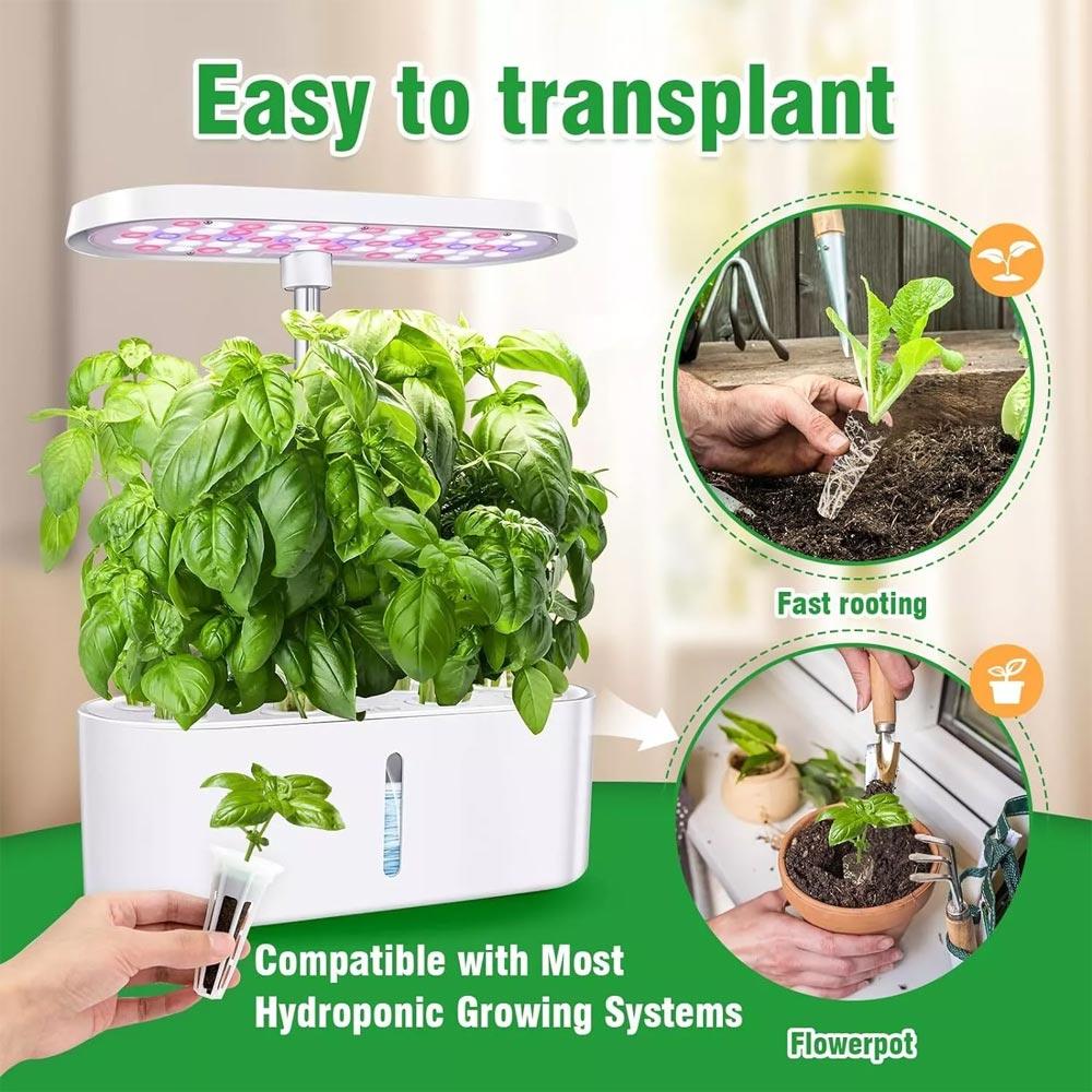 201pcs Soilless Seed Grow Nursery Pot Root Starter Hydroponic Soils Seedling Tray Pods Kit Agricultural Growing System Supplies