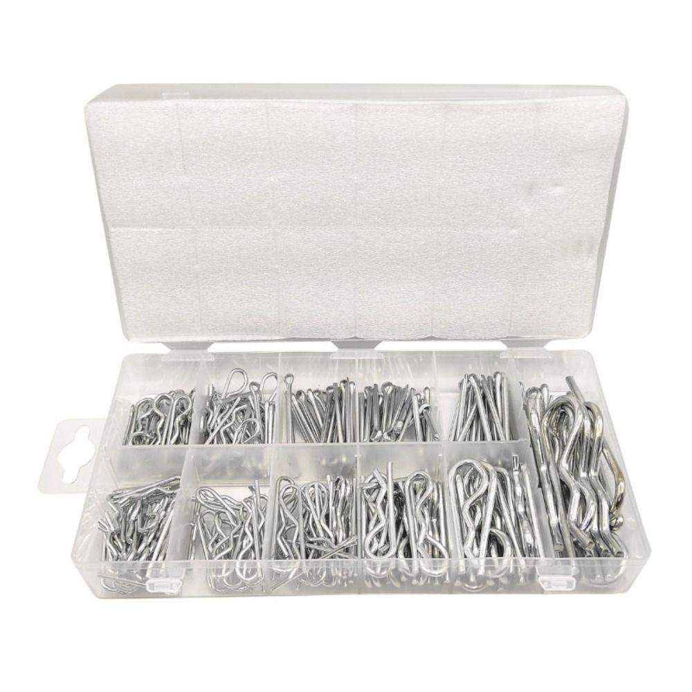 

300 шт., оцинкованный шплинт, стальные зажимы, крепежная застежка для волос, используется в системе блокировки штифтов