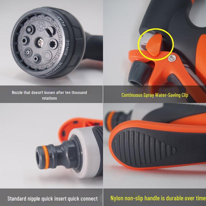 Multifunctional High-Pressure Spray Gun for Watering Vegetables, Flowers & Car Wash