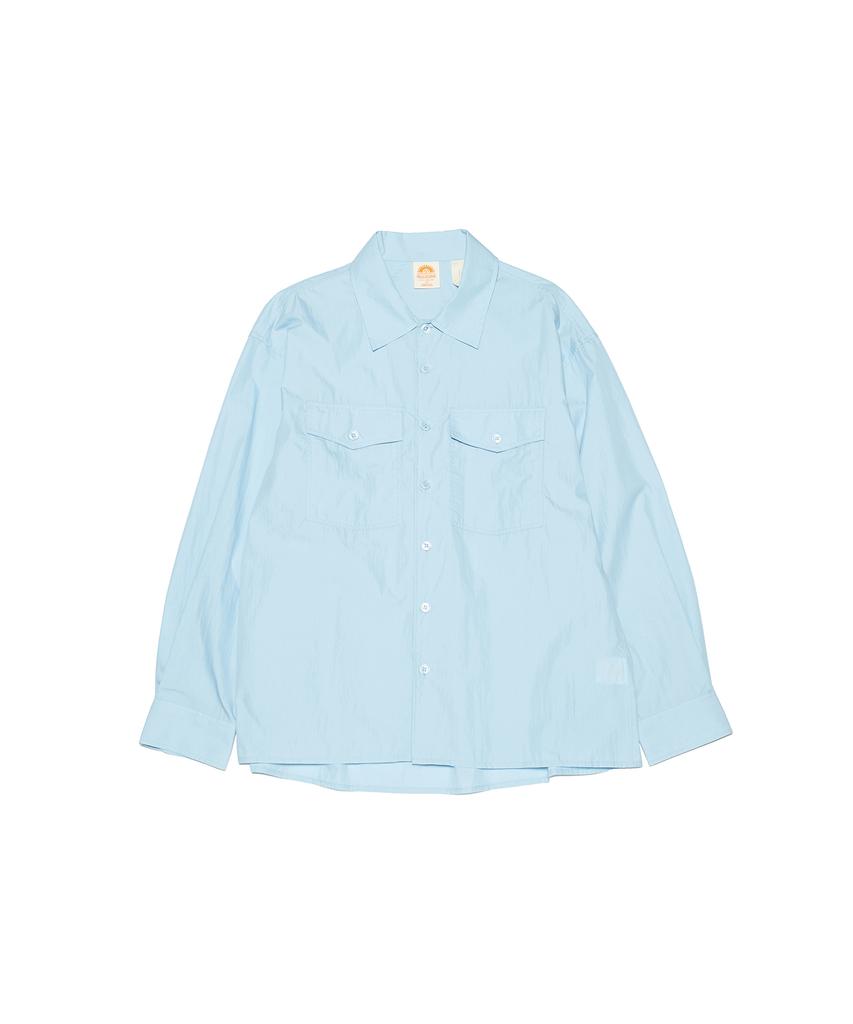 HELLO SUNRISE Hs Safari Shirt Jacket_Sky Blue