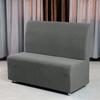 1PC Polar Fleece Armless Sofa Cover Elastic Restaurant Sofa Slipcover Solid Color Stretch Couch Cover for Bar Hotel Cafes Hotel