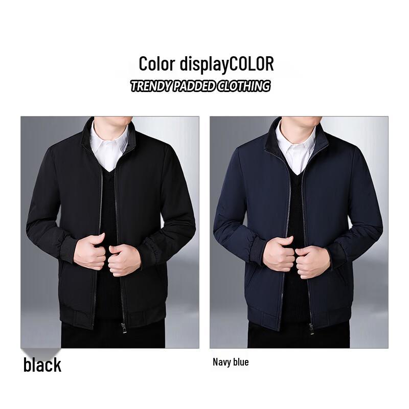 ROMON Men's Fleece-Lined Business Casual Jacket